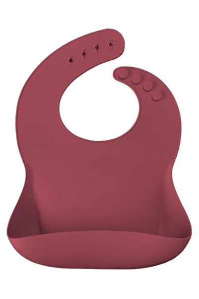 lowell home Basics Silicone Baby Bib Velvet Rose