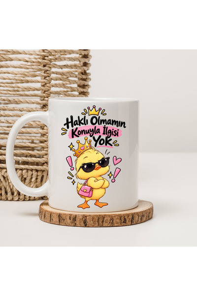 Er-Se Tasarım It Has Nothing to Do with My Right to Be Wrong Mug, Mug with Th...