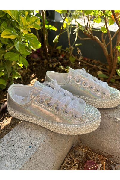 Scarpe Magiche Cindrella Silver Pearl Shoes