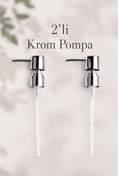 Okyanus Home Chrome 2-Piece Liquid Soap Dispenser Pump