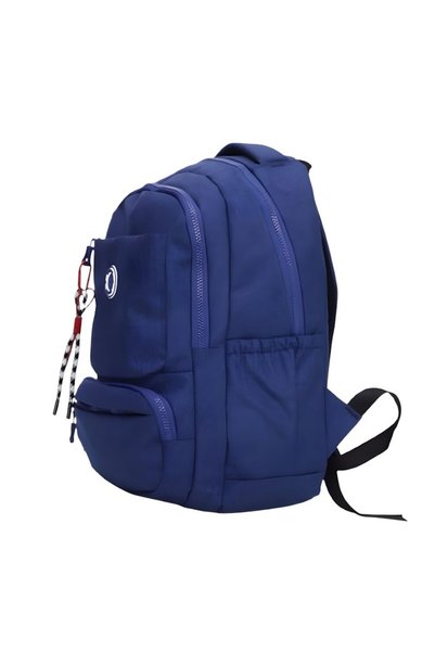 woomino Comfortable Carry 5-Compartment Backpack – Comfortable Construction, Modern Look, High Volume, Navy Blue