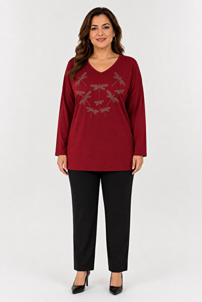 ENGIN Women's Viscose Combed Cotton Long Sleeve Blouse
