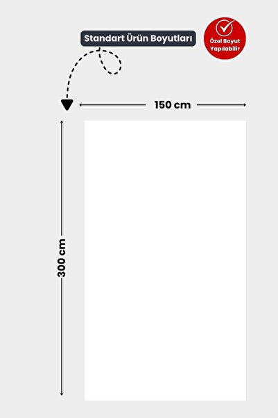 Pi Papers Statik Kağıt Projeksiyon Perdesi 150 x 300 cm Sunum Perdesi