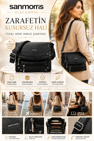 Sanmorris Stylish Daily Office Business Use Shoulder and Crossbody Bag
