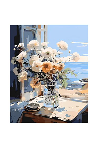 NEVERMORE Set pictura pe numere - panza pe rama lemn 40x50 cm, H1279, NEVERMO...