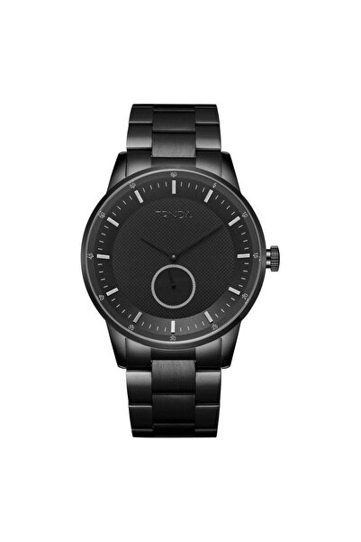TRNDA Men's Black Stainless Steel Watch, Round Dial | Trn43mmblack