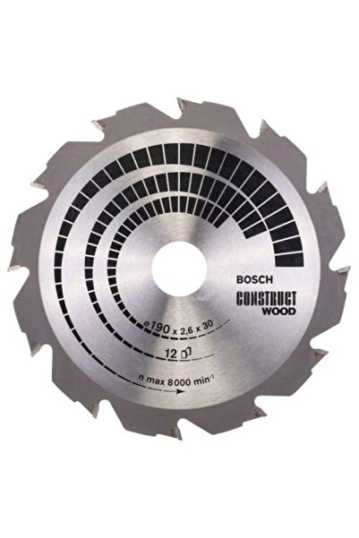 Bosch Professional Construct Circular Saw Blade for Wood, 190 x 30 x 2.6 mm