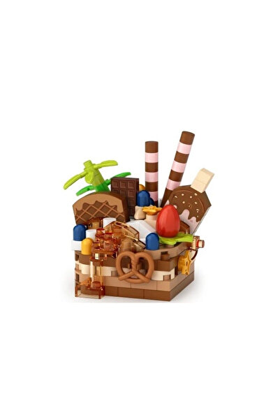 SORA GROUP Lz-8642 Loz Chocolate Cake 160 Pieces Block Toy-Mini Bag