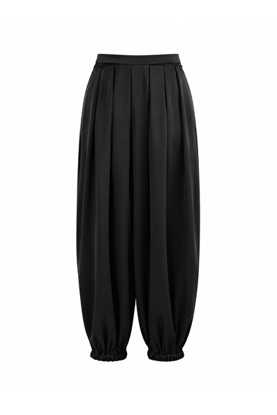 Özge Özgenç Pleated Satin Shalwar Trousers