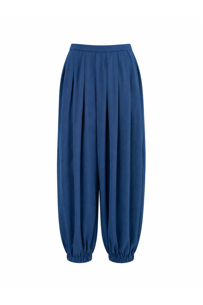 Özge Özgenç Pleated Satin Shalwar Trousers