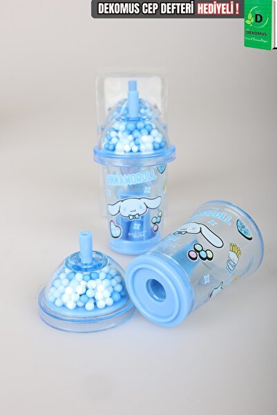 Cınnamoroll X Dekomus Licensed Single Blade My Mug Beaded Pencil Sharpener Si...