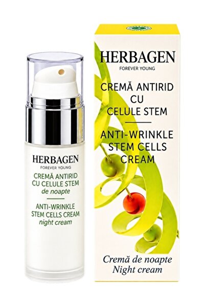 Herbagen Crema Antirid de Noapte cu Celule Stem, 30g