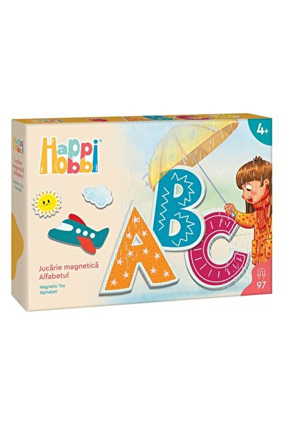 BAMI NETWORK Jucarie educativa magnetica alfabet copii 97 piese hartie