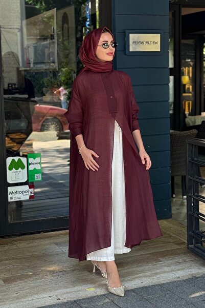 QOOQ STORE QOOQ Lina Tunik 26SS243 Mürdüm