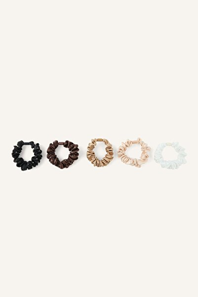 DeFacto Women's 5-Piece Multi-Colored Drawstring Hair Accessory Set I3635Axns