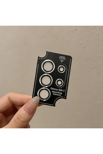Choice10 For S26plus Silver Camera Metal Lens Ring Glass Case For S26 Ultra S...
