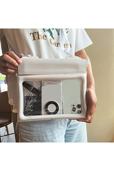 Choice3 White Large Capacity Waterproof Phone Bag Touchscreen 4-Layer Sealed ...