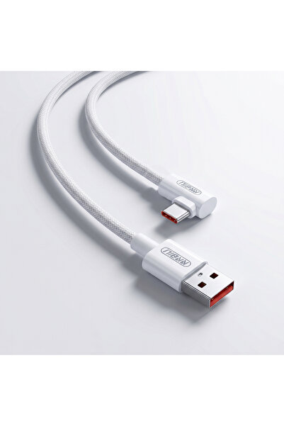 Choice1 1m White NNBILI 100W Elbow 90 Degree USB A to Type C Fast Charging Ca...