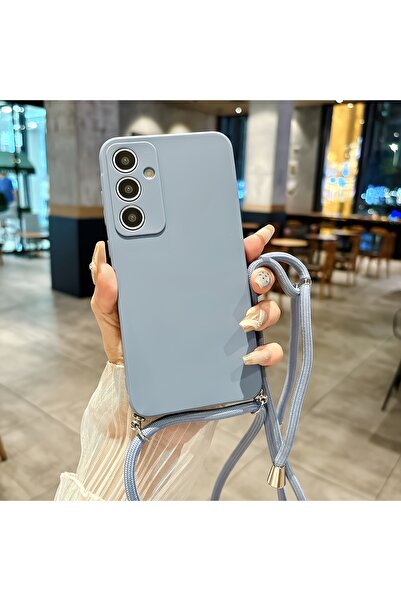 Choice48 Galaxy S23 blue Best-selling metal buckle matte solid color crossbod...