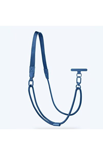 Choice6 Blue New Mobile Phone Adjustable Long Lanyard 360° Rotation Card Fash...