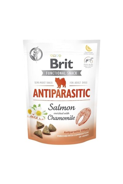 Brit Care Gustare antiparazitară pentru câini, cu somon, 150g, fără cereale, ...