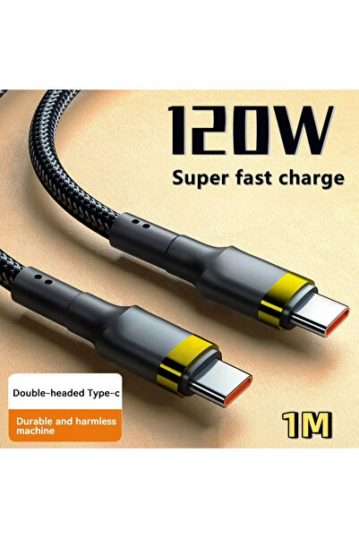 Choice4 120W gold 1m 120W Fast Charge Cable PD Quick Charging High Quality US...