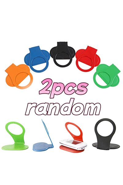 Choice 2pcs random 2/5pcs-Pack Foldable Phone Charging Stand – Wall/Desk Moun...