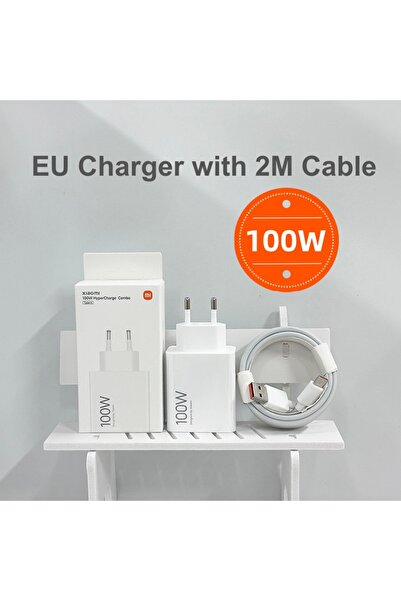 choice2 XIAOMI EU with 2M Cable Original 100W Fast Charger Turbo Charge Adapt...