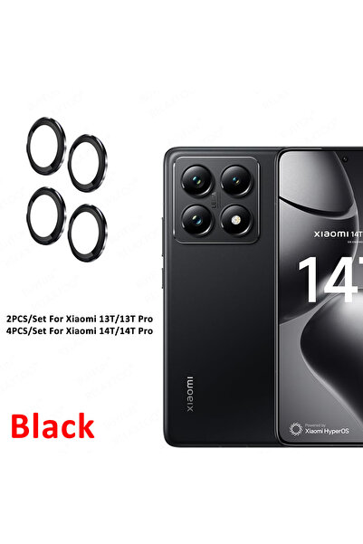 Choice For Xiaomi 14T 5G Black For 14T Pro Metal Camera Protector Ring Xiomi ...