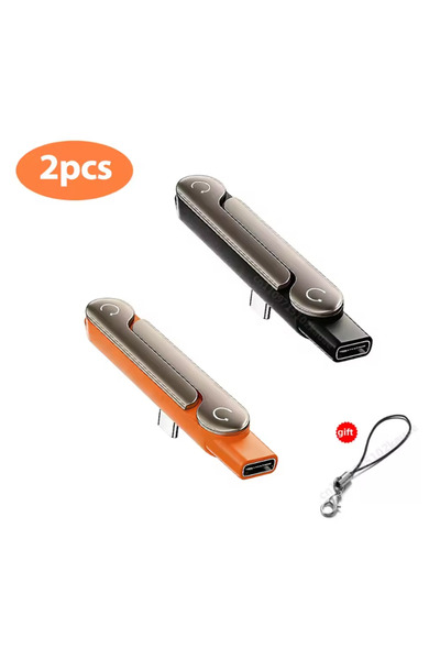 Choice6 2pcs Type-C Phone Charging Bracket Adapter with 240 W Fast Charging S...