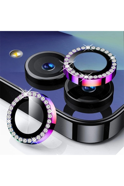 choice2 For Samsung Z Flip7 Colorful-03 Luxury Crystal Diamond Matel Ring Cam...