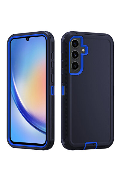 Choice Galaxy A57 Dark blue Heavy Duty Armor Ott-Box Defender Case For A57 A3...