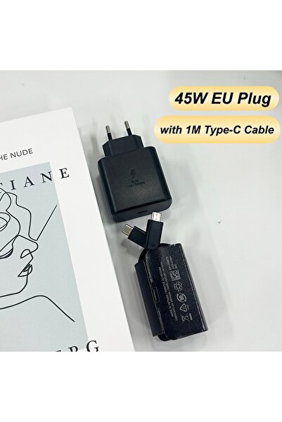 Choice1 SAMSUNG Black 45W EU 1M 60W Charger Original USB C 45W 25W PD Charger...