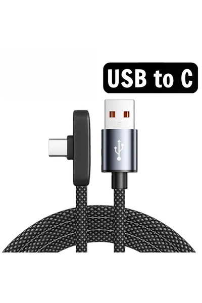 Choice5 1m 1PCS-USB A to C 90 Degree USB Type C Cable 100W Quick Charging Dat...