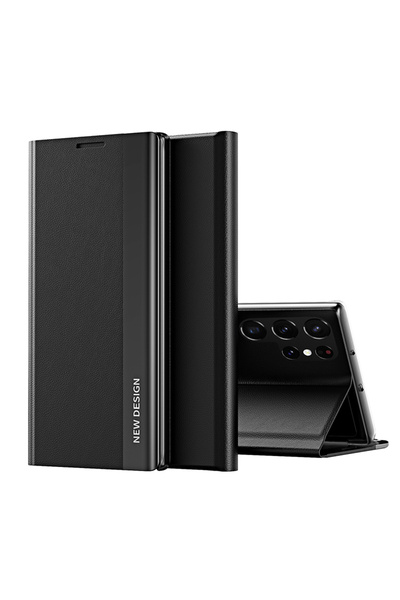 Choice Galaxy S25 Ultra Black Leather Flip Wallet Phone Case For S26 Ultra S2...