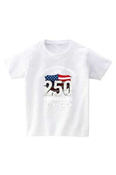 kai22 Men's USA 250th Anniversary Shield-Shaped American Flag Print T-Shirt, ...