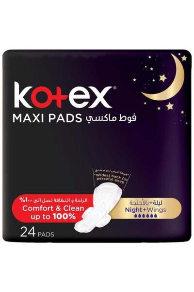 Kotex Maxi Night Sanitary Pads - 24 Pads