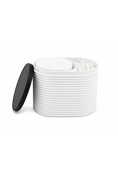 Yapı3D Cotton Pad and Ear Swab Organizer with Lid |   Multi-Compartment Bathr...