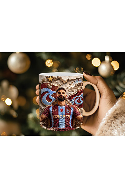 Evion Mohamed Salah Trabzon Fan Cup – Footballer Themed Burgundy Blue Special...