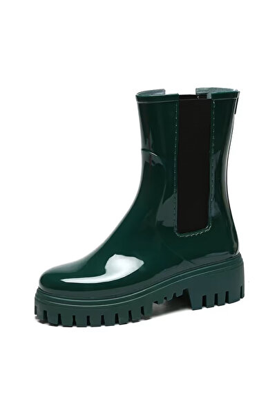 OEM Cizme de ploaie moderne, verzi, din cauciuc, confortabile, perfect imperm...
