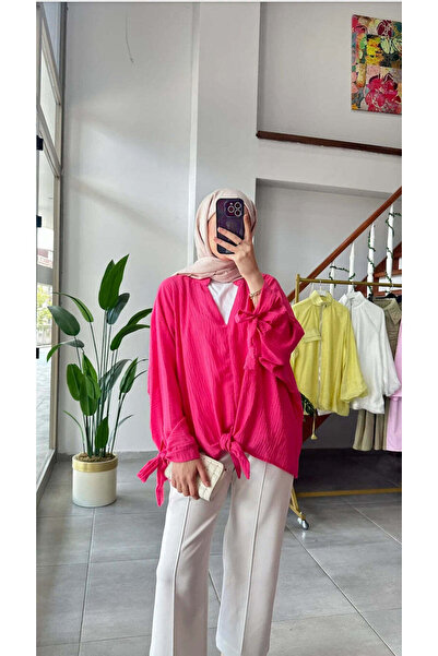 müqofficial Linen Shirt - Pink