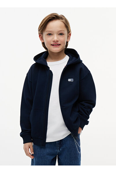 Tommy Hilfiger Lacivert Erkek Çocuk Regular Fit Sweatshirt KB0KB10553-TONAL F...