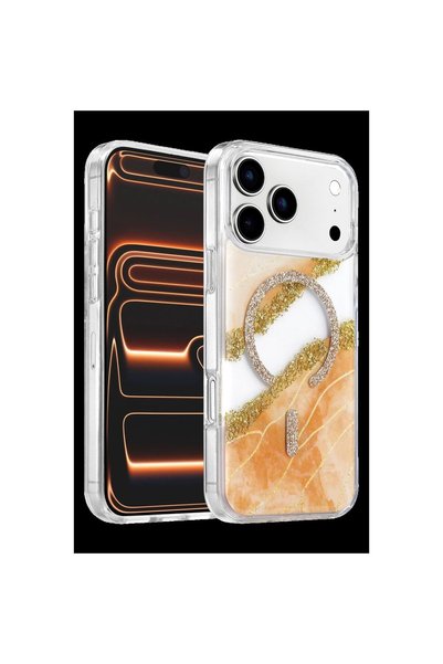 Ethab Ticaret Glb-Stl41414 Onegif iPhone 17 Pro Lotus Glitter Magsafe Cover -...
