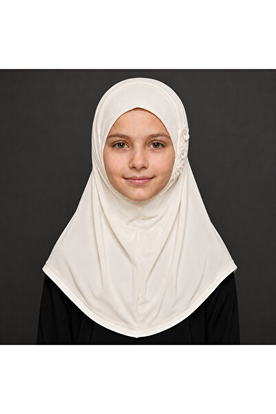 Linda Hijab Hijab with Floral Embellishment, Elegant Modest Headscarf for Gir...
