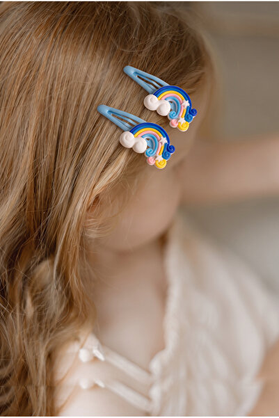 Katia&Bony Girl's Rainbow Hair Clip Blue