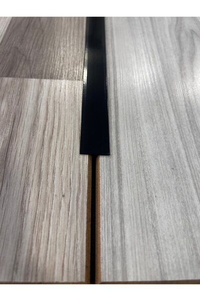 Yapex Parke Geçiş Siyah Alüminyum Kapı Eşiği T Profil 2.5 Mm 90 Cm