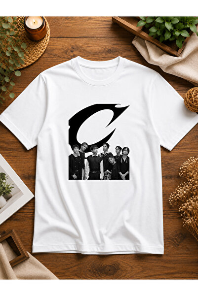 Unisex Regular Kalıp CRUSH Özel Tasarım Baskılı Pamuklu Penye T-shirt tişört tshirt
