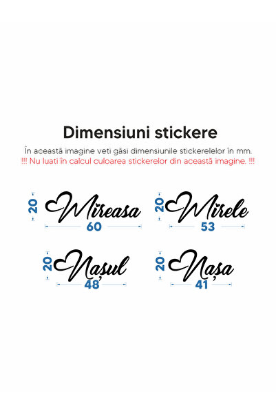 Cratoo Set 4 Stickere Love - Auriu Crom pentru Pahare Nunta: Mirele, Mireasa, Nasul, Nasa. 6cm. Folie de transfer inclusa.