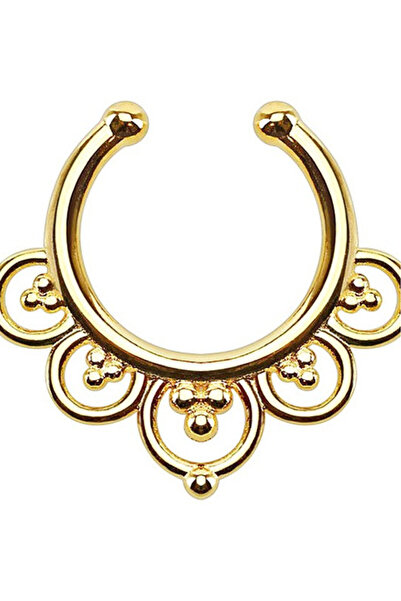 VeeShop Inel fals pentru nas Septum Ring bucle si ciorchine, piercing fals - ...
