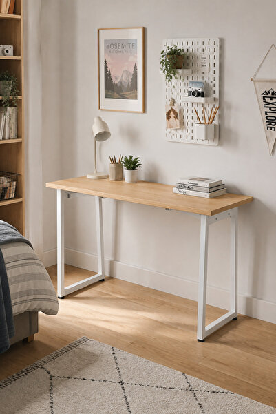 VİLİNZE Biga Sabit Mdf Metal Ayak Çalışma Ofis Masası - 60x120 cm